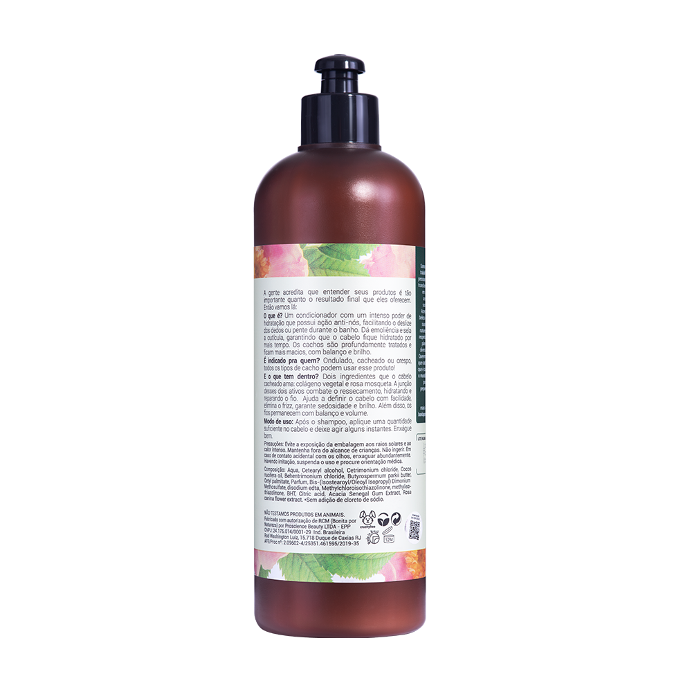 Condicionador Bonita por Natureza Cachos Rosa Mosqueta 500ml