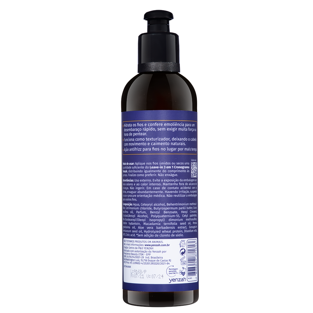 Leave-in Yenzah Cronograma Capilar 3 em 1 240ml