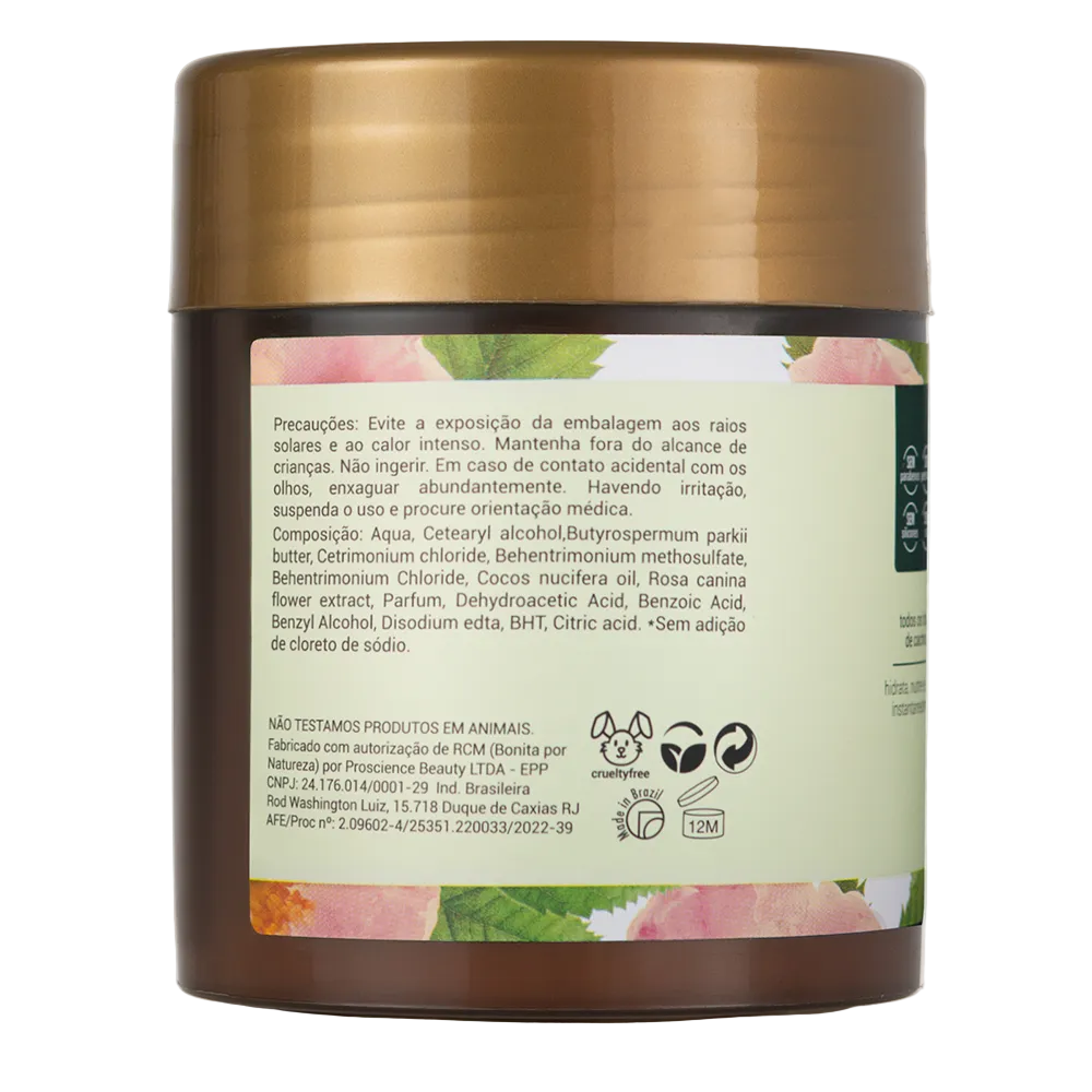 Máscara Bonita por Natureza Rosa Mosqueta 470g