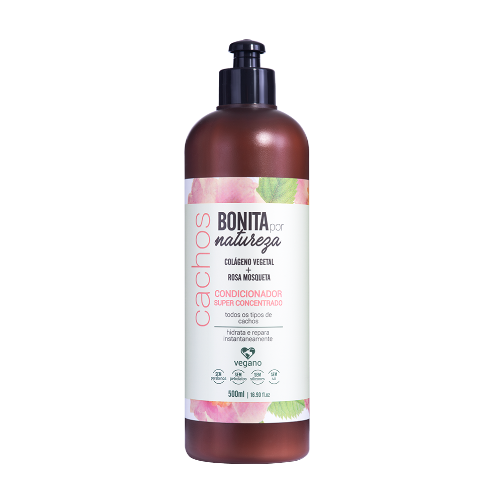 Condicionador Bonita por Natureza Cachos Rosa Mosqueta 500ml