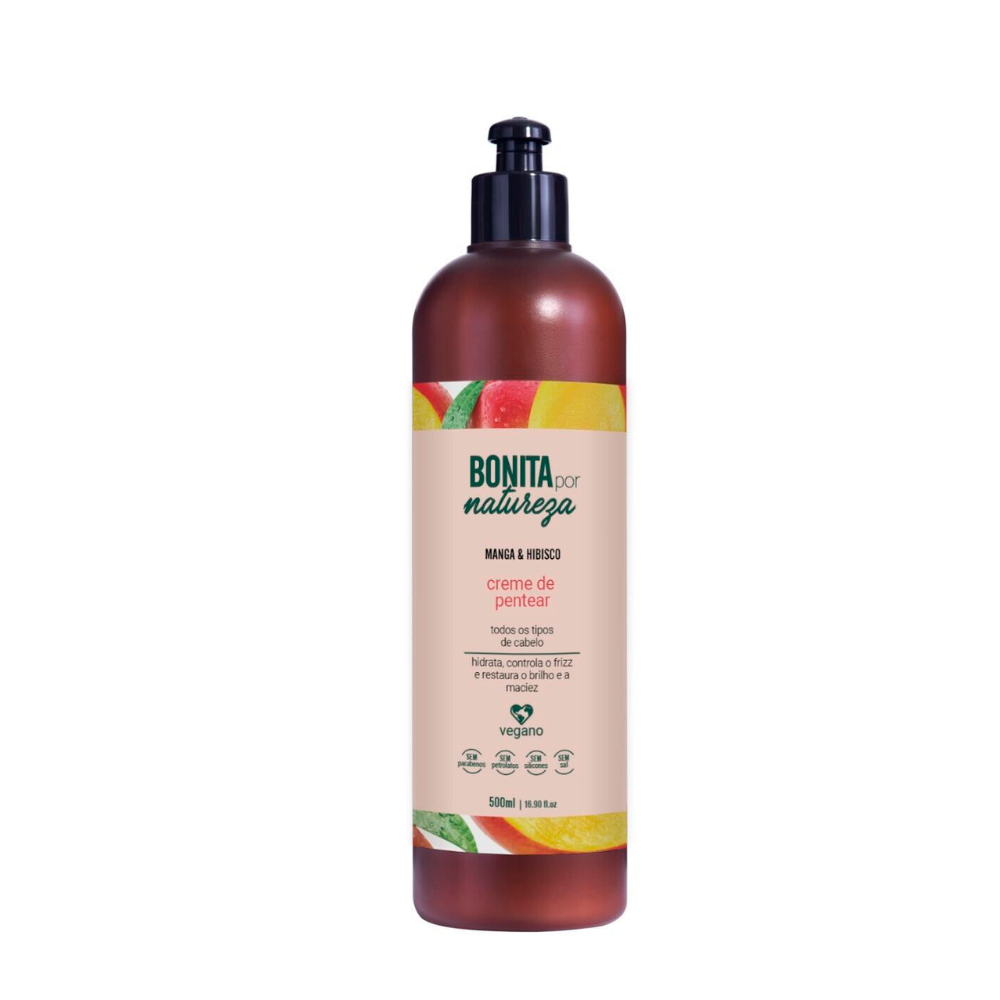 Creme de Pentear Bonita por Natureza Manga e Hibisco 500ml