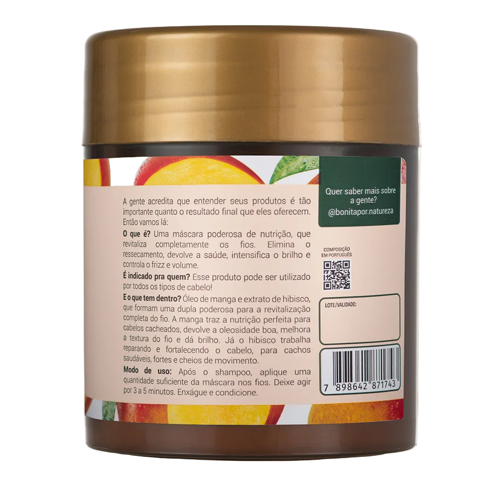 Máscara Bonita por Natureza Manga e Hibisco 480g