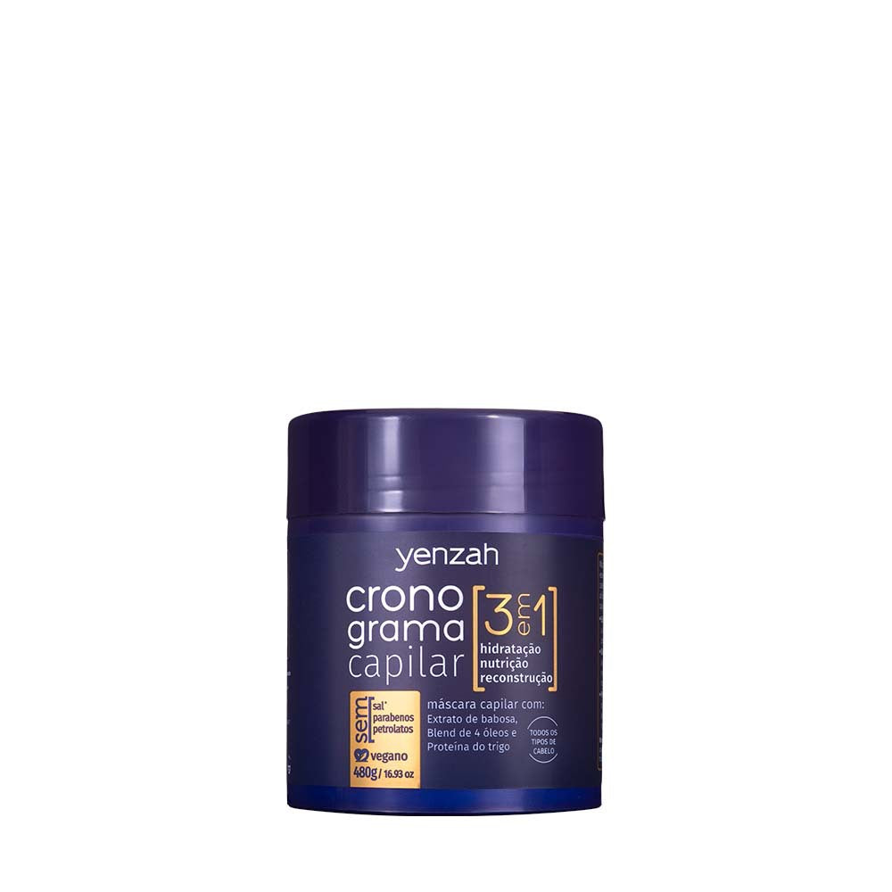 Yenzah Cronograma Capilar 3 Em 1 Máscara 480g