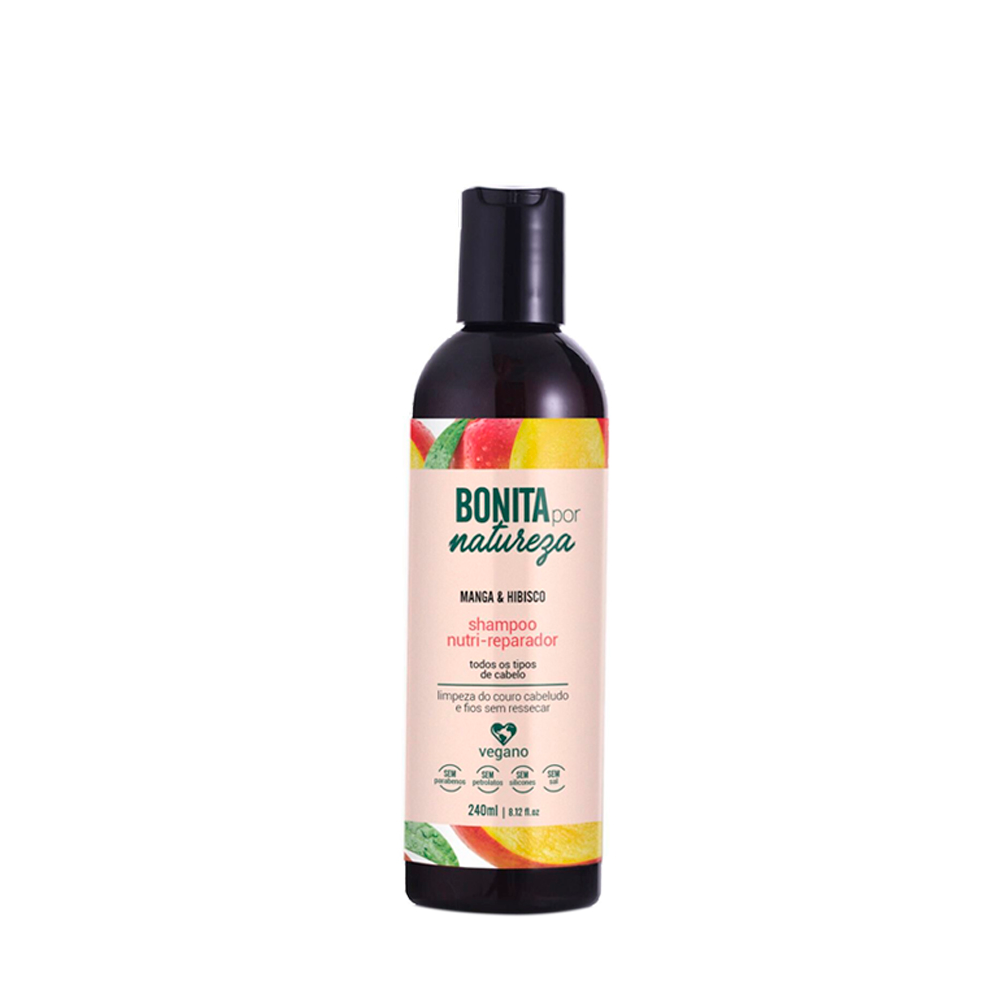 Shampoo Bonita por Natureza Manga e Hibisco 240ml